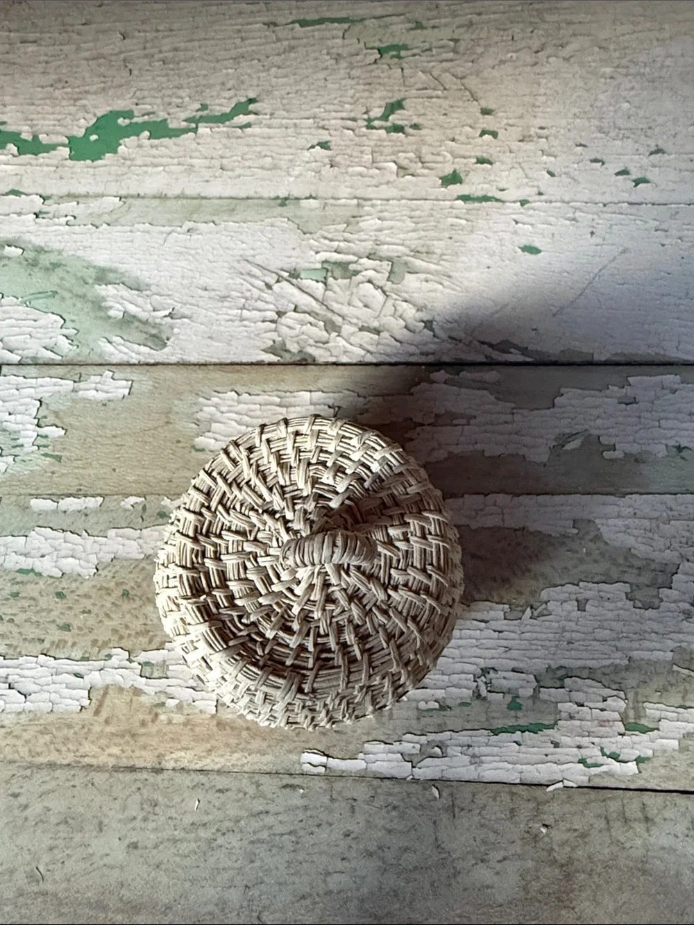 🌿Mini Handwoven Natural and Brown Decorative Lidded Basket